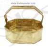 8 inches Brass Flower Basket For Puja Poola Sajja buy now