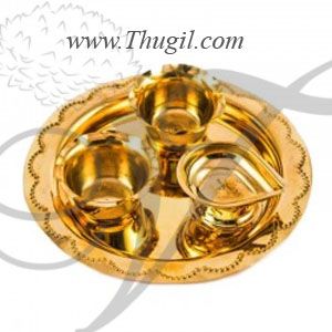 Brass Pooja Thali Festival Set