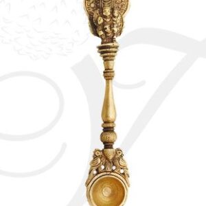 7" Brass Vishnu Lakshmi spoon