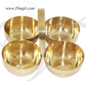 Brass Kumkum Holder Cup for Pooja Buy Now 0.6"
