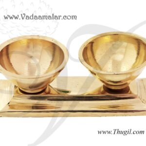 1" Brass Kumkum gift holder box