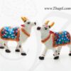 Meenakari Paint Design Cow Statue