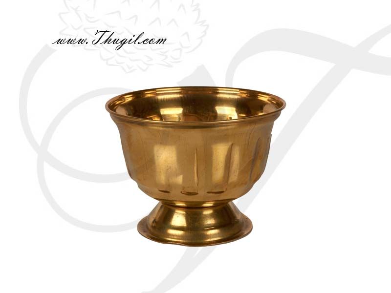 2.6" Brass Sandal Wood Paste Bowl Chandanakinnam