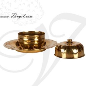 1.8" Brass Kumkum Gift Holder Box