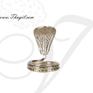 1.2" Nagabharanam Shiva Lingam Snake Decoration for German Silver Toned Buy Now