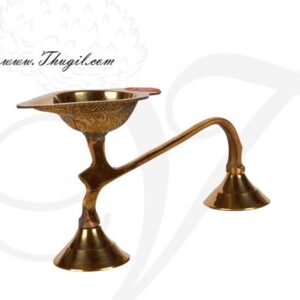 3.8" Brass Aarti Dhoop Single Pooja Arti