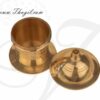 Brass Kumkum Box Gift Holder Available online from India 2" Buy Now