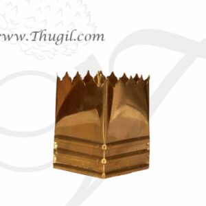 2.7" Brass Tulasi Tulsi Brundhavana Small Stand Indian Decorative Buy Now