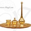 Gold Plated Paneer Chandan Kumkum Wedding Weclome Set Buy now