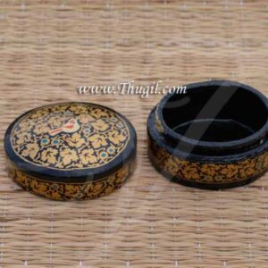 Wooden Printed Decorative Hand Painted Kungumam Box Buy Now 1.2"