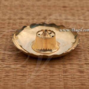 Brass Flower Shaped Agarbatti Stand Holder 4"