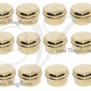 Brass Box Small size for Return Gifts Pooja 12 Boxes Pack