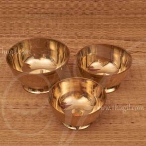 Heavy Brass Pooja Cup Abishegam Display Bowl Pure brass
