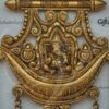 Brass Lord Ganesha Wall Hanging with Bells 12 inches