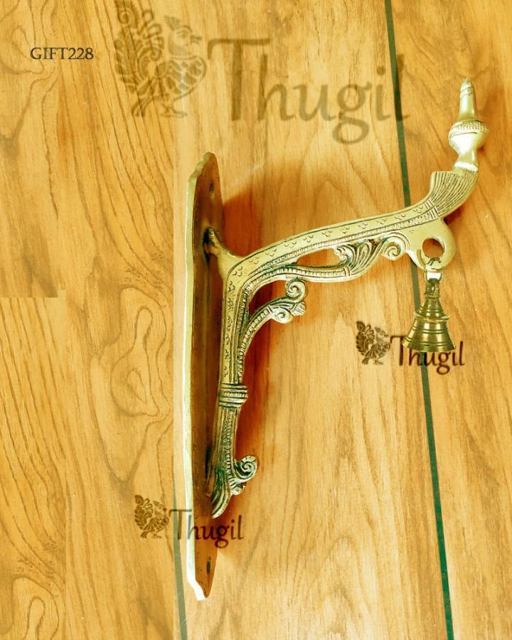 12 inches Brass Design Wall Mount Bracket with Bell Shop Online