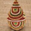 Stone Work Handicrafts Decorative Pooja Coconut Decorated 6.5 Inches