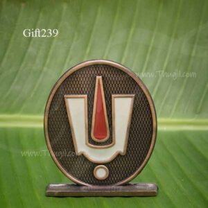 Vishnu Namam Design Metal Stand 2.2 inches