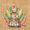 8" Devi Durga Saraswathi Hindu God Sudar Kreedam Crown Pearl Mukut Buy Now
