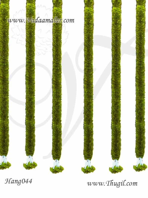 Green Tulsi Leaf Toran Thoranam Festival Mandap Hall Decorations - 1 meter
