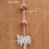 Flower Hanging Lotus And Cow Indian Style Decorations 25 inches