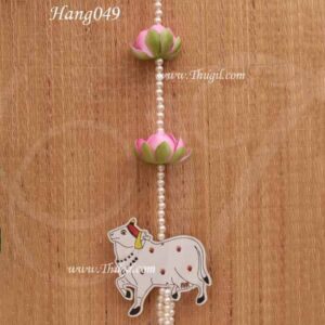 Flower Hanging Lotus And Cow Indian Style Decorations 25 inches