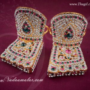 2" Deity Feet Decoration Paatham Gods and Goddesses Temple Ornaments Buy Online