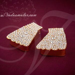 2.2" Deity Feet Decoration Paatham Gods and Goddesses Temple Ornaments Buy Online
