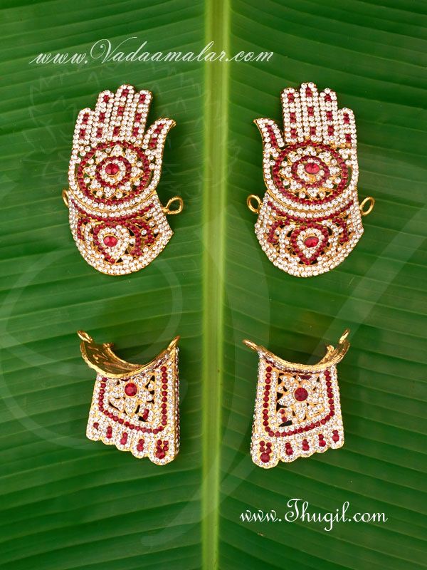 Hastham and Paatham Deity Vigraha Palm Feet Decoration Temple Ornaments Buy Online