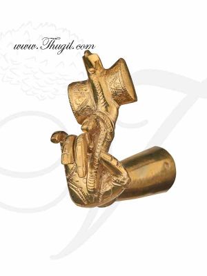4" Ashtapatham Hastham Hand with Udukkai in Brass for Hindu God Buy online