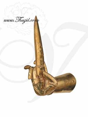 4" Ashtapatham Hastham Hand with Knife in Brass for Hindu God Buy online