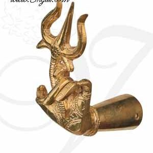 4" Ashtapatham Hastham Hand with Soolam in Brass for Hindu God Buy online