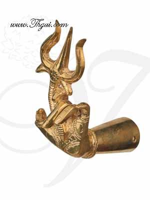 4" Ashtapatham Hastham Hand with Soolam in Brass for Hindu God Buy online