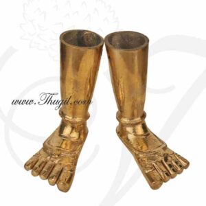 Ashtapatham Paatham Leg Feet in Brass for Hindu God Buy online 3.5"