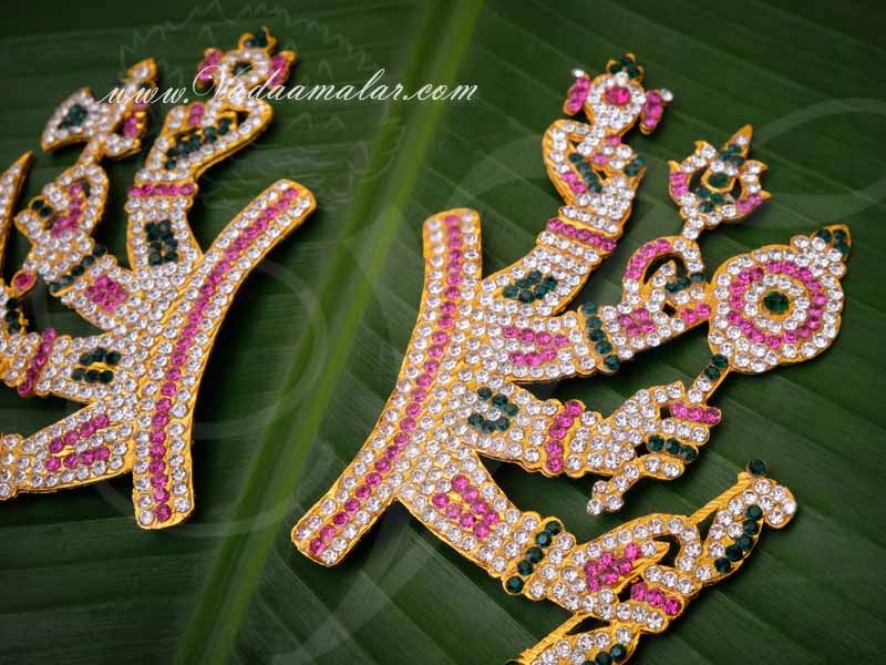 Devi Alankaram Hand With Weapons Hastham Goddesses Durga Temple Ornaments Buy Now 4"