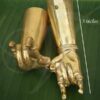 Brass Hastham Hand For Ayutha Weapons Accessories Hindu God Idol 5 Inches