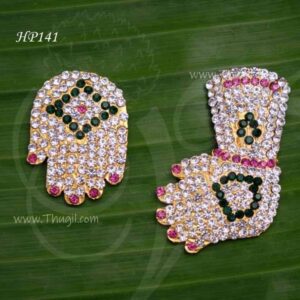 Sree Balaji Abhaya Hastham multicolor design Perfect for devotees 1.7 inches