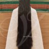 45 inches Long false hair with wig fake synthetic hair India Indian Jet Black