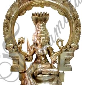 8" Goddess Karumariamman Statue Brass Statue