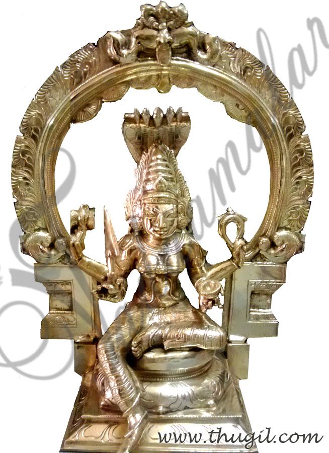 8" Goddess Karumariamman Statue Brass Statue