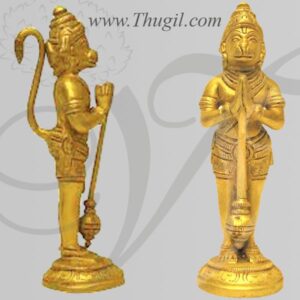3.3'' Brass Hanuman Statue available Anjaneyar Idol Buy
