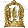 4" Rama Sita Lakshmana and Hanuman Brass Idol