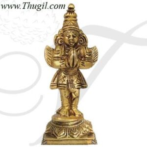 3" Indian Lord Garuda Brass Decorative Statue.