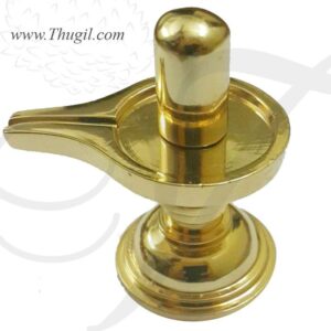 siva Brass Statue Hindu God Shiva Lingam Puja Accessories 3''