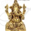 2.8" Lord Ganesha Ganesh Brass Statue