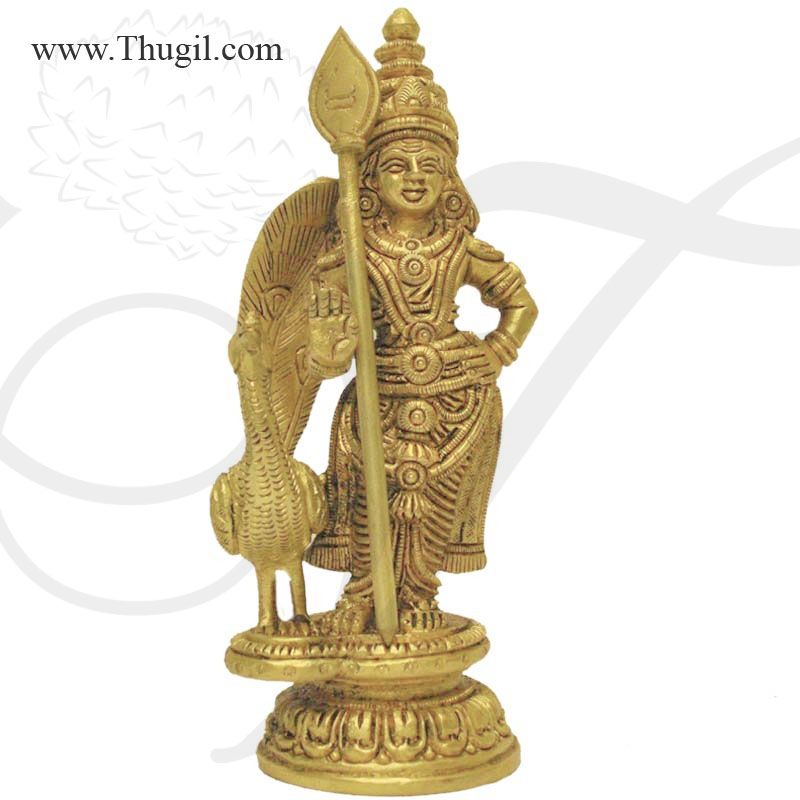 KARTIKEYA Murugan Murugar Brass Statue Buy Now 5.5"