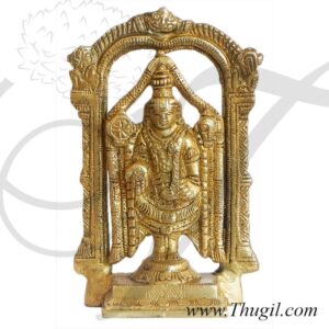 3.3" Brass Statue Of Lord Venkateswara - Balaji