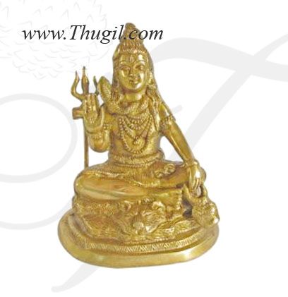 Hindu Lord Shiva in Brass Statue