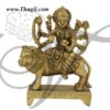 Goddess Durga Devi Hindu Religious Brass Statue