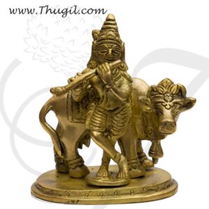 Lord Krishna Home Decor Brass Decorative Statue Buy Now 4"