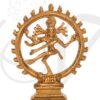 4.2" Hindu Lord Nataraja Shiva in Brass Statue Dancing Statue